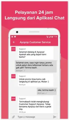 Ayopop isi Pulsa, Kuota, PLN & Multifinance, dll android App screenshot 3