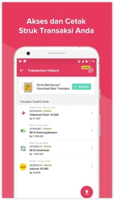 Ayopop isi Pulsa, Kuota, PLN & Multifinance, dll android App screenshot 5